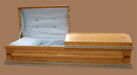 Oak handmade Wooden Caskets and Lining