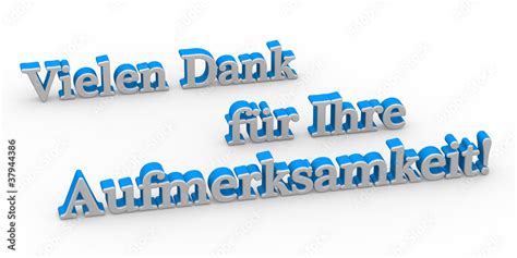 Vielen Dank für Ihre Aufmerksamkeit Stock Illustration | Adobe Stock