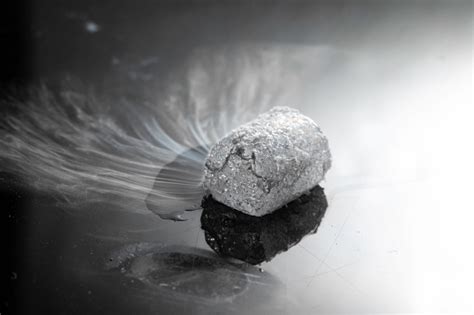 Macro Image Of Vaporizing Dry Ice Side View Stock Photo - Download ...