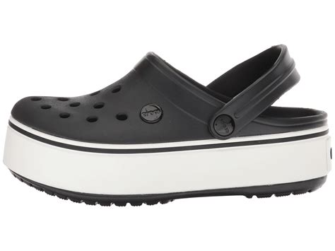 Crocs Crocband Platform Clog Clog Shoes Black/White | Crocs classic ...