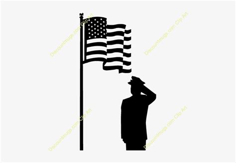 Military Salute Clipart - Soldier Saluting Silhouette Transparent PNG ...