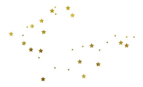 gold stars scattering cut out 10985297 PNG