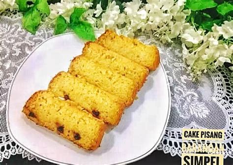 Resep Cake Pisang Barangan Simpel oleh farida Sulthan 🇮🇩 (IG. Malika02782) - Cookpad