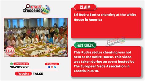 Old video from Croatia shared as Sri Rudra stotra chanting in the White House - Fact Crescendo