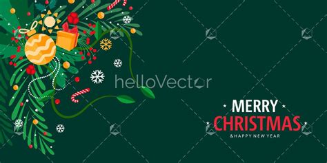 Christmas vector banner background - Download Graphics & Vectors