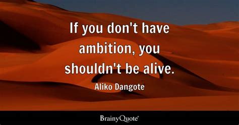 Aliko Dangote - If you don't have ambition, you shouldn't...