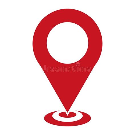 Map pointer icon, GPS location symbol, map pin sign, map icon sign on ...