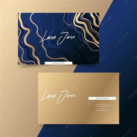 Free Vector | Gold foil business card template