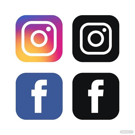 Facebook Instagram Vector in EPS, Illustrator, JPG, PNG, SVG - Download | Template.net