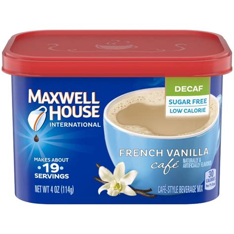 Maxwell House International Caf French Vanilla Beverage Mix Sugar Free ...