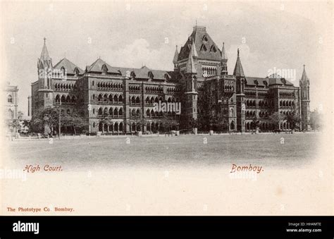 High Court building, Bombay, India Stock Photo - Alamy