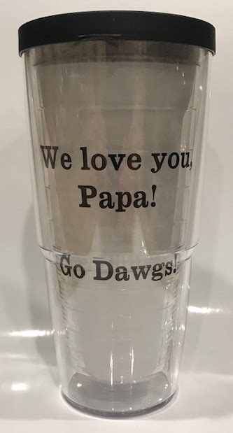 Personalized Tervis Tumblers & Mugs with Block Font