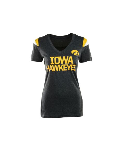 Lyst - Nike Women'S Iowa Hawkeyes Fan T-Shirt in Black