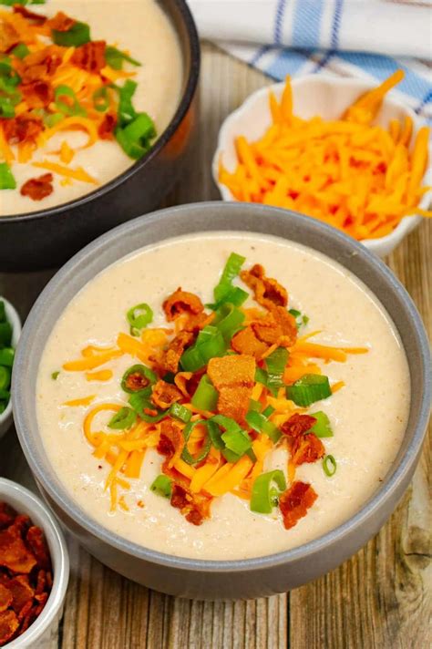 Loaded Cauliflower Soup - THIS IS NOT DIET FOOD