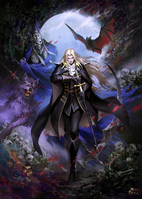 Stunning take on Alucard by @fishyu7 : r/castlevania