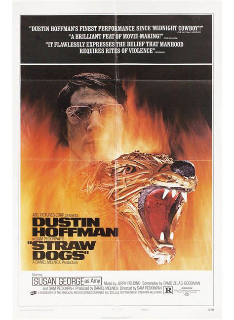 Straw Dogs 1972 U.S. One Sheet Film Poster | Chairish