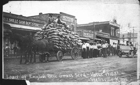 Downtown in Wellsville, Kansas - Kansas Memory - Kansas Historical Society