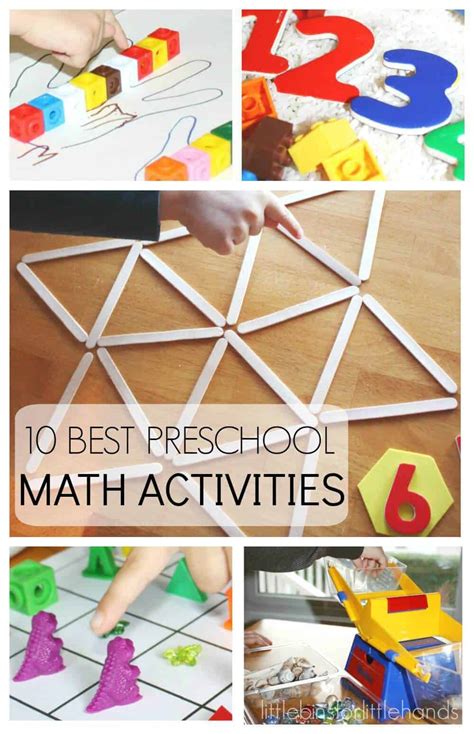 Preschool Math Activities for Back to School Early Learning