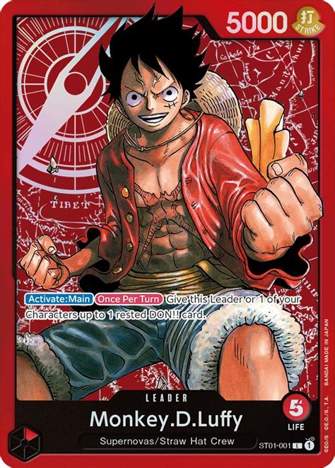 Monkey.D.Luffy (001) - Starter Deck 1: Straw Hat Crew - One Piece Card Game