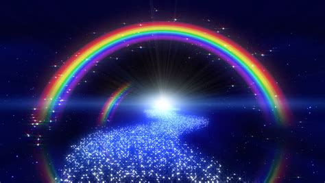 Rainbow In Space Way. Stock Footage Video 691411 - Shutterstock