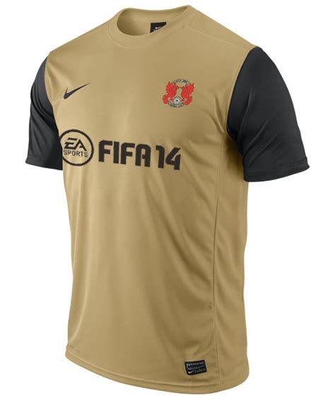 New Leyton Orient Away Kit 2013-2014- Gold Leyton Orient Shirt 13-14 ...