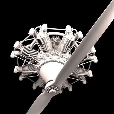 Animated Radial Engine #Animated, #Radial, #Engine Radial Engine, Rigs ...