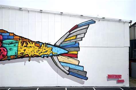 90 Degrees Art | Moon Dog Big Fish Mural Preston