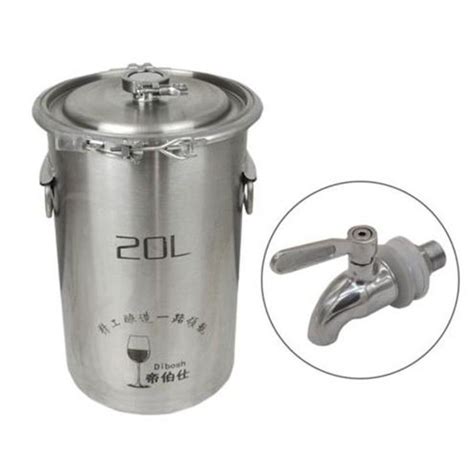 304 Stainless Steel Fermenter Fermentation Barrel Home Brew Wine Beer Fermenters | Wine and beer ...