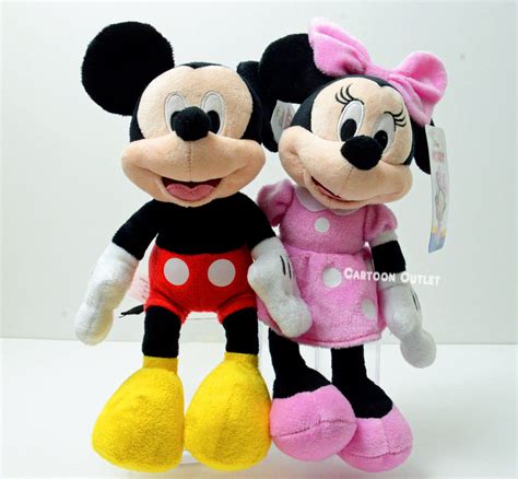 Disney Mickey And Minnie Mouse Plush Doll Clubhouse Stuffed Animal 10” New Gift | eBay