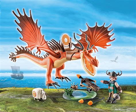 Playmobil Dreamworks Dragons Snotlout with Hookfang 9459 - Best ...