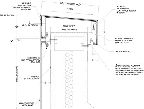 ACM COPING DETAIL - Google Search | Architecture drawing plan, Architecture details, Alucobond