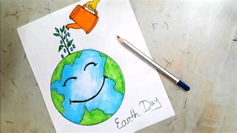 Easy World Environment Day Drawing For Class 1 - img-dink