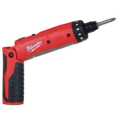 Milwaukee M4 4V Lithium-Ion 1/4 in. Cordless Hex Screwdriver (Tool-Only) 2101-20 - The Home Depot