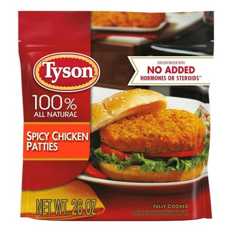 Tyson Spicy Chicken Patties - Frozen - 26oz : Target