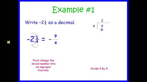 Expressing Rational Numbers As Decimals