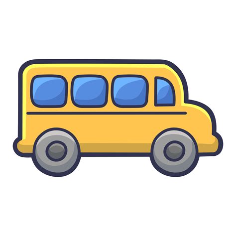 Free Vector cute school bus, tools for everyday life 23498403 Vector Art at Vecteezy