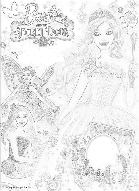 Barbie secret printable coloring pages || COLORING-PAGES-PRINTABLE.COM