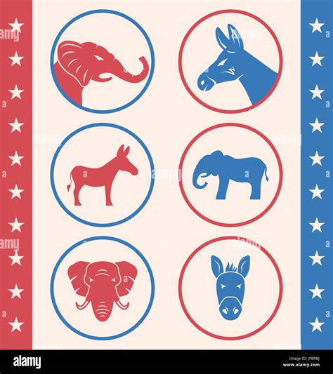 Usa political parties symbols hi-res stock photography and images - Alamy