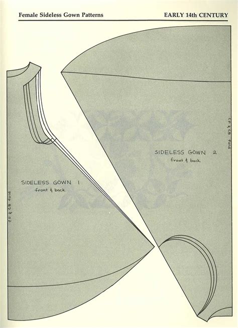 Medieval dress pattern, Medieval clothing, Medieval pattern