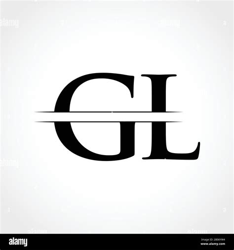 GL letter Type Logo Design vector Template. Abstract Letter GL logo ...