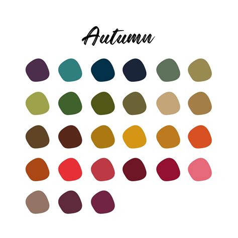 Autumn Digital Art Color Palette - Etsy | Color palette, Color palette ...