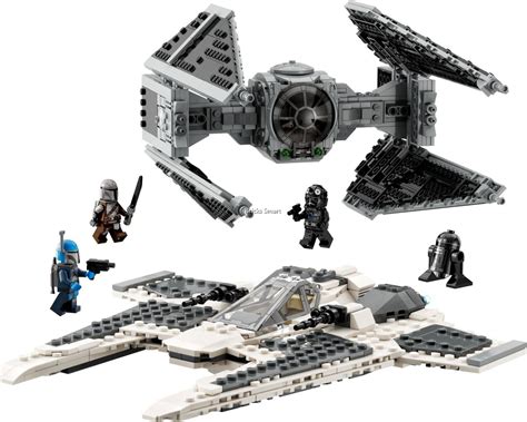 LEGO 75348 Star Wars Mandalorian Fang Fighter vs TIE Interceptor