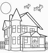 Free Printable Haunted House Coloring Page  Download Print Or Color sketch template