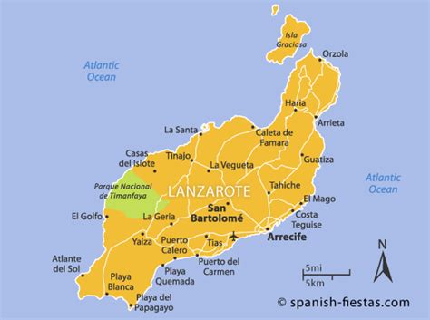 Lanzarote Beaches Map