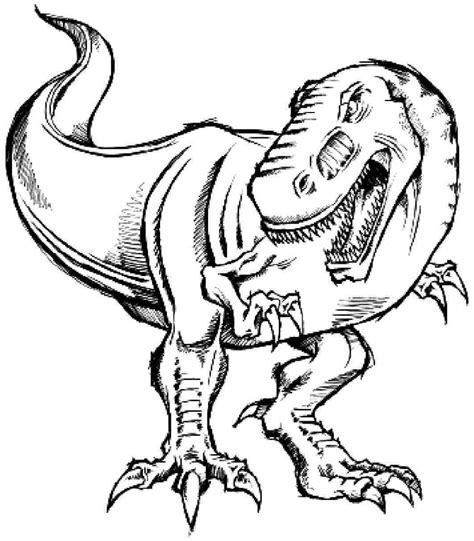 T Rex Coloring Pages Printable - Printable Templates