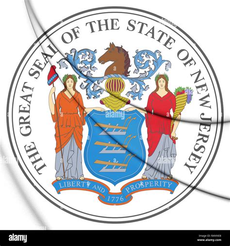 State seal new jersey hi-res stock photography and images - Alamy