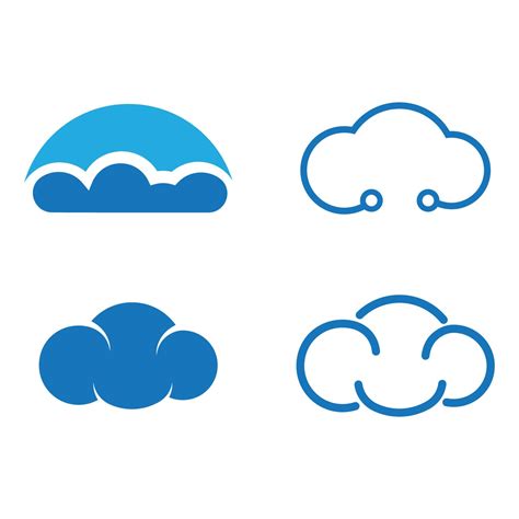 Cloud Logo vector 14639121 Vector Art at Vecteezy