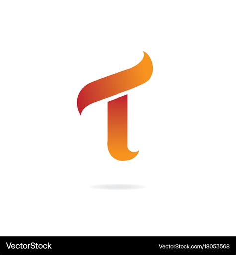 Letter t logo icon design template elements Vector Image