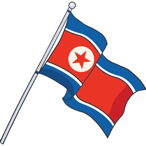 flag of North Korea 23435107 PNG