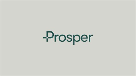 the word prosper on a gray background